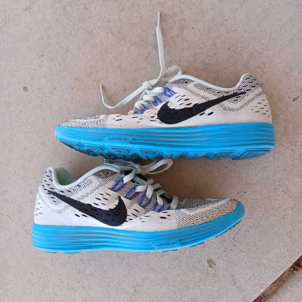Nike Blue and Light Grey Running Shoes
